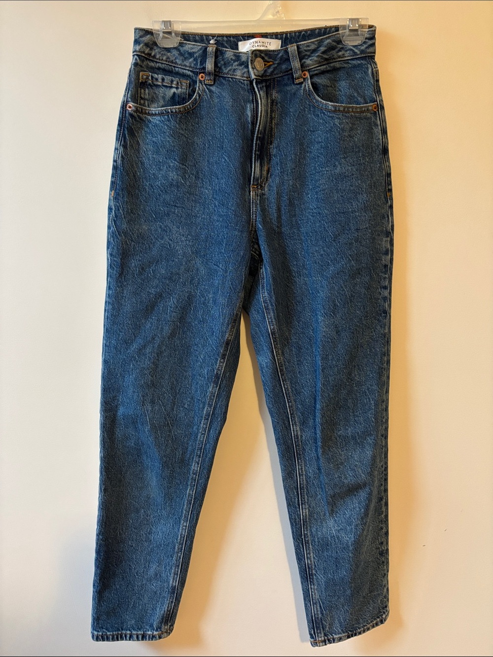 High-Rise Blue Denim Jeans